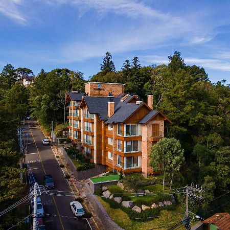 Alpes Da Montanha 203 - Ap Novo Junto Ao Centro De Gramado + Garagem Appartement Buitenkant foto