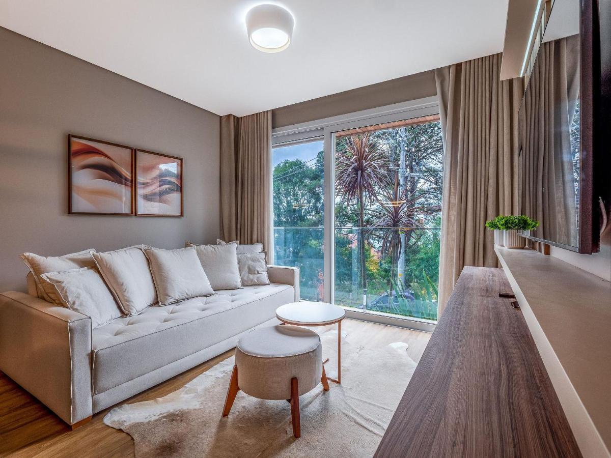 Alpes Da Montanha 203 - Ap Novo Junto Ao Centro De Gramado + Garagem Appartement Buitenkant foto