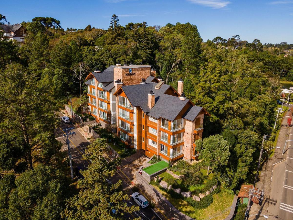 Alpes Da Montanha 203 - Ap Novo Junto Ao Centro De Gramado + Garagem Appartement Buitenkant foto