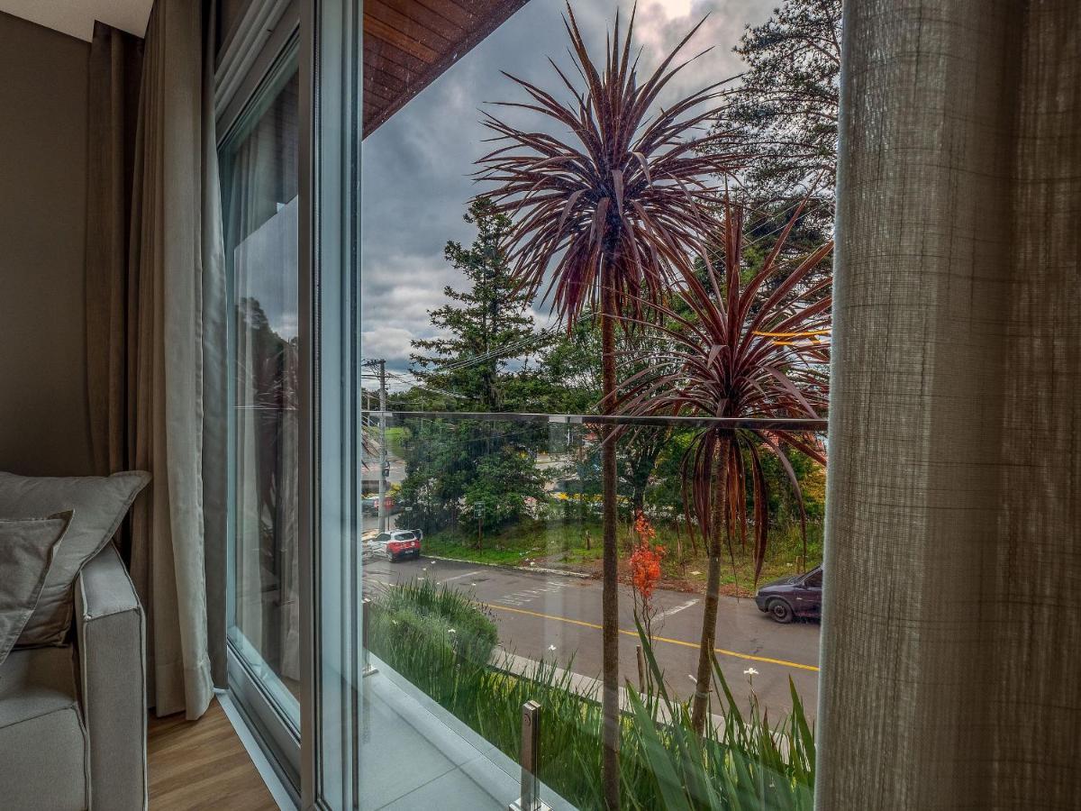 Alpes Da Montanha 203 - Ap Novo Junto Ao Centro De Gramado + Garagem Appartement Buitenkant foto