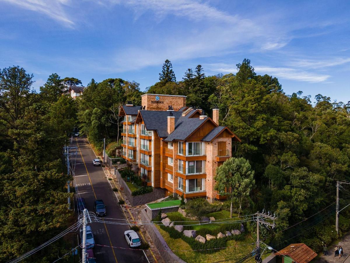 Alpes Da Montanha 203 - Ap Novo Junto Ao Centro De Gramado + Garagem Appartement Buitenkant foto
