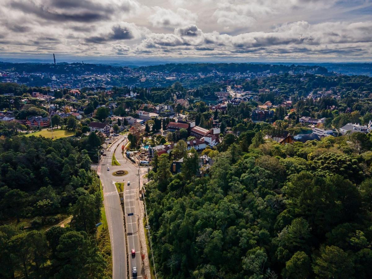 Alpes Da Montanha 203 - Ap Novo Junto Ao Centro De Gramado + Garagem Appartement Buitenkant foto